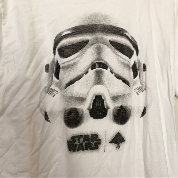 Star Wars storm trooper graphic  white shirt - Picture 2 of 4